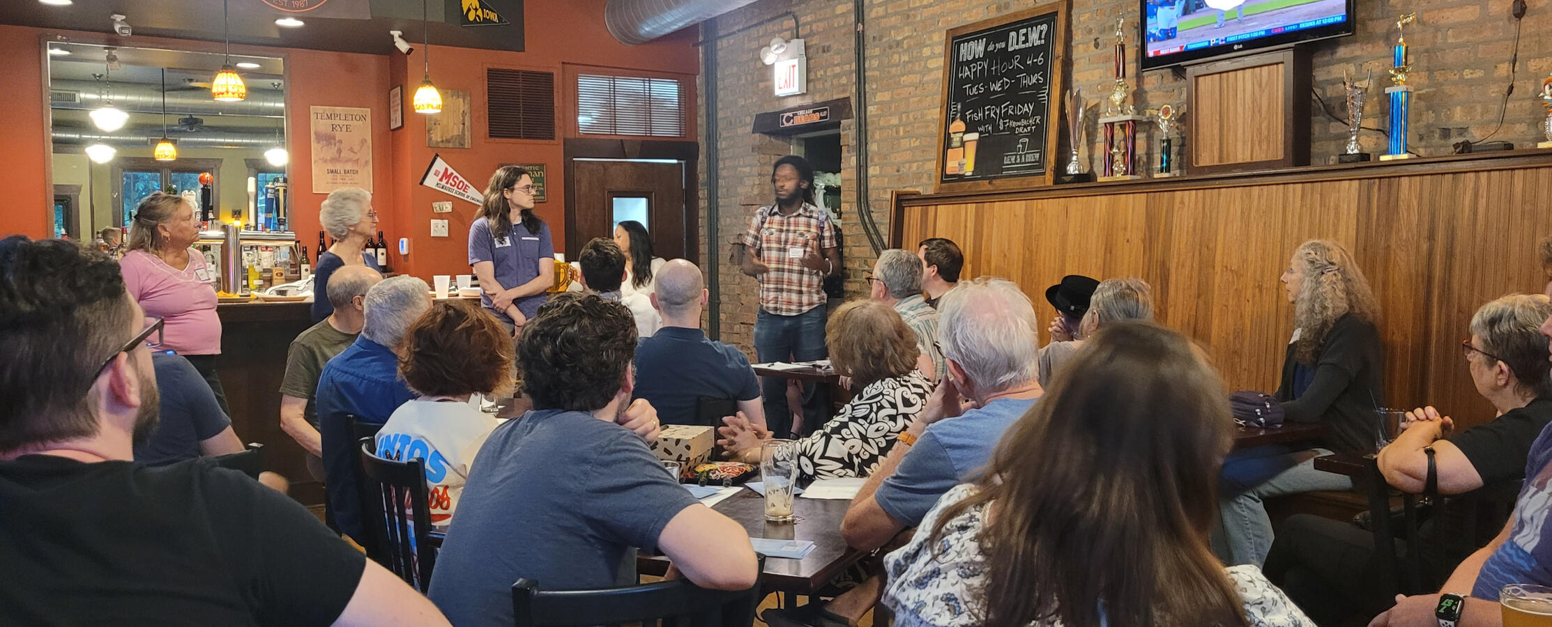 State Sen. Mike Simmons at Burke's, 8/14/25
